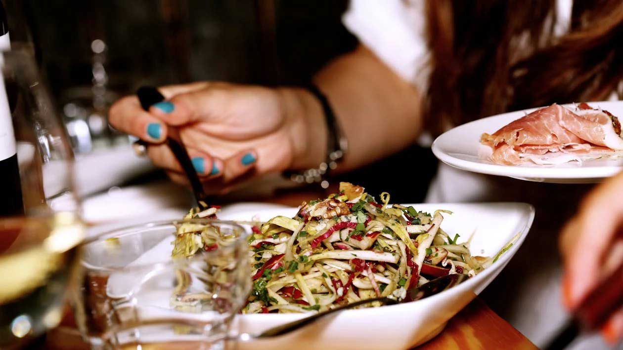 Delicious starters and mains served by Robert J Events